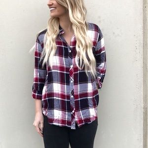 Red and Navy Flannel